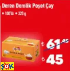DEREN DEMLİK POŞET ÇAY DEREN DEMLİK POŞET ÇAY